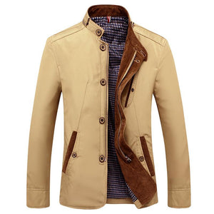 Slim Fit Thin Stand Button Casual Jacket