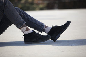 Men's Natural Argyle Socks