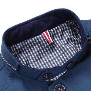 Slim Fit Thin Stand Button Casual Jacket