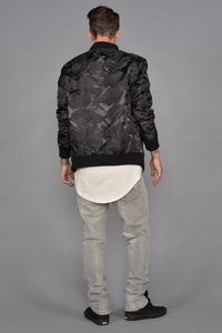 Tonal Fatigue Bomber Jacket (Black)