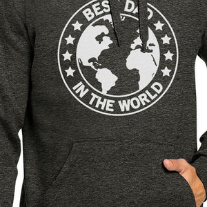 World Best Dad Dark Gray Unisex Hoodie Funny