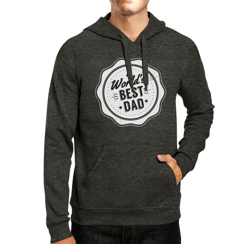 World's Best Dad Unisex Dark Grey Hoodie Perfect