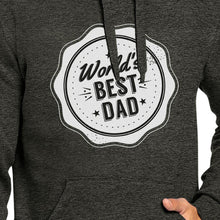 Load image into Gallery viewer, World&#39;s Best Dad Unisex Dark Grey Hoodie Perfect